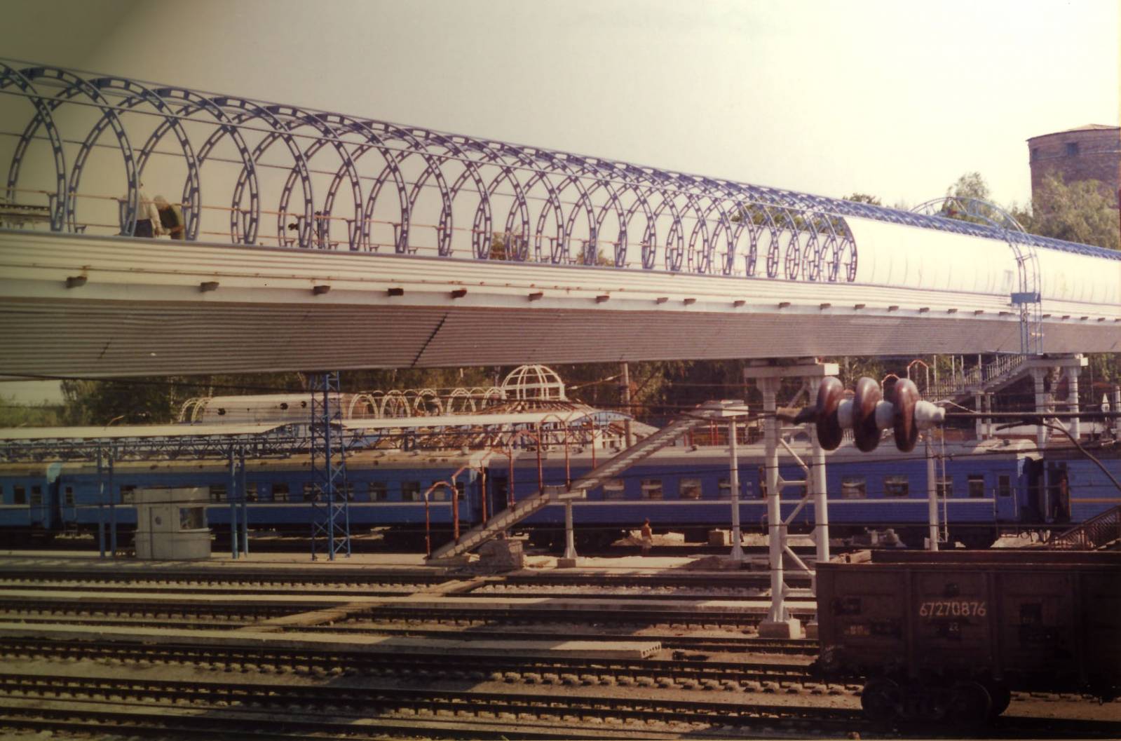 Будівництво мосту над залізничними коліями Люботин